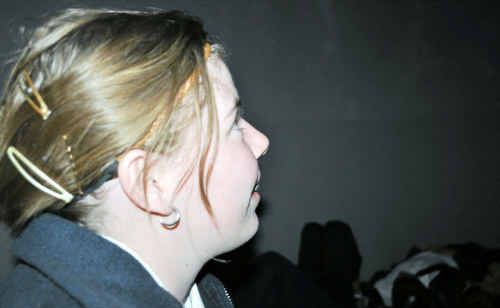 WSHS student Grace Bilbrough is mesmerised by the interpretation of the Northern Lights. WSHS student Grace Bilbrough is mesmerised by the interpretation of the Northern Lights.
